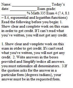 Exam 4